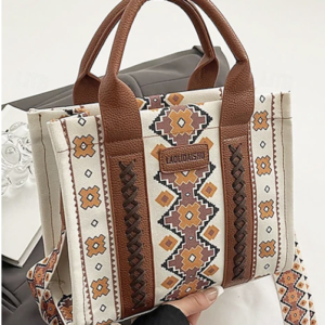 sac fourre-tout à imprimé ethnique bohème