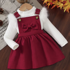 Ensemble Robe Salopette & Pull Manches Longues